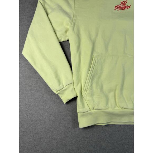 100 Thieves Hoodie Sweatshirt Enter Infinity 2021 Yellow Pullover Men's Sz Small - Picture 6 of 9